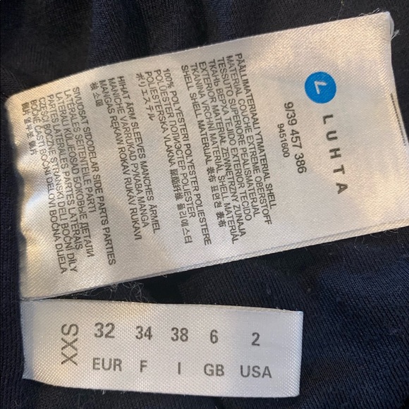 Luhta Navy Full Front Zip Hoodie Size 2 - Picture 14 of 14